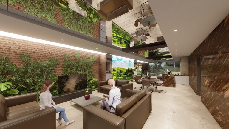 کافه و لابی طبقه دوم